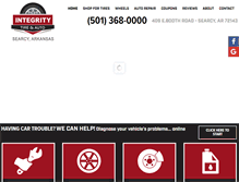 Tablet Screenshot of integritytireauto.com